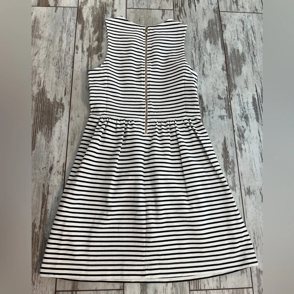 J.Crew Daybreak Striped Pleated Ponte Mini Dress - Size Small - Picture 11 of 16